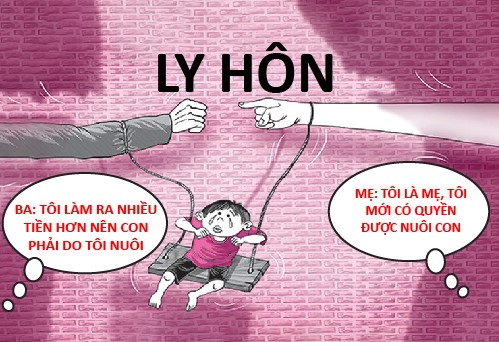 Giành quyền nuôi con khi ly hôn